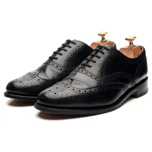 '758' Black Leather Oxford Brogues UK 7 F