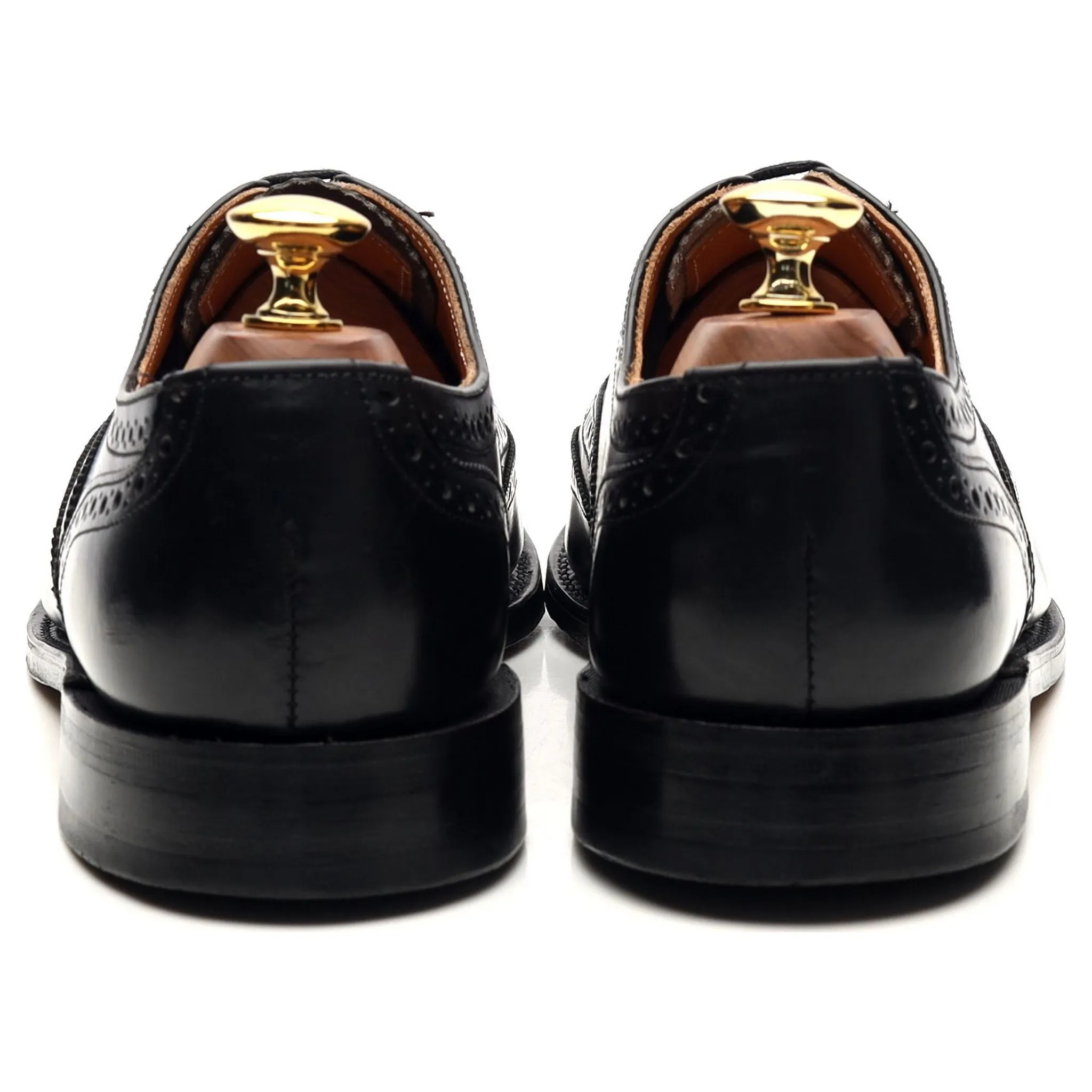 '758' Black Leather Oxford Brogues UK 7 F