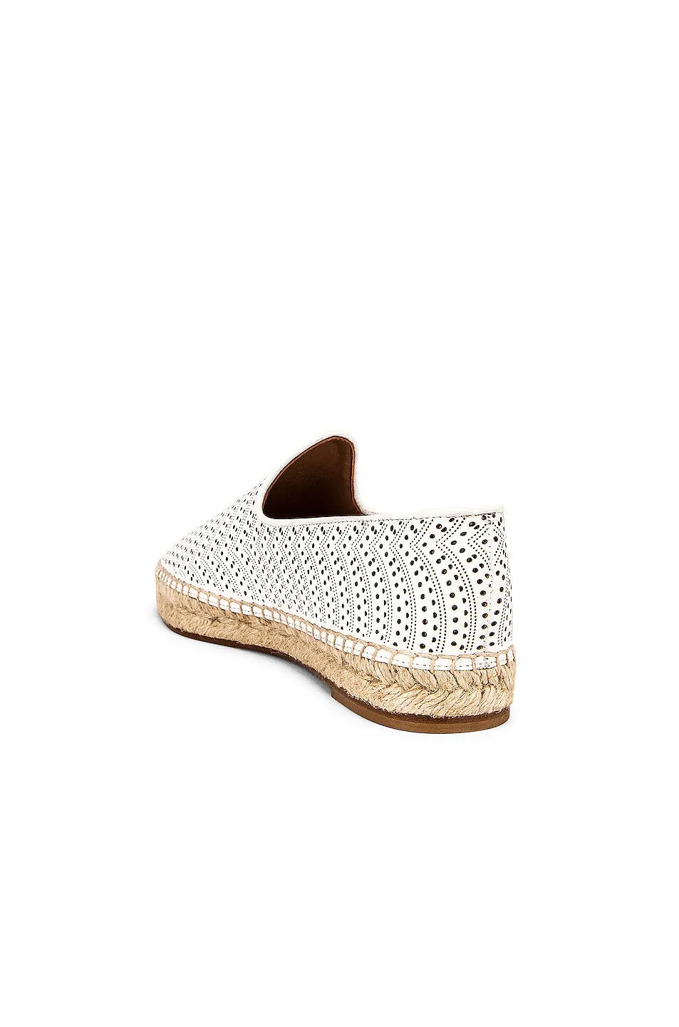 Alaïa Flat Espadrilles in Blanc Casse