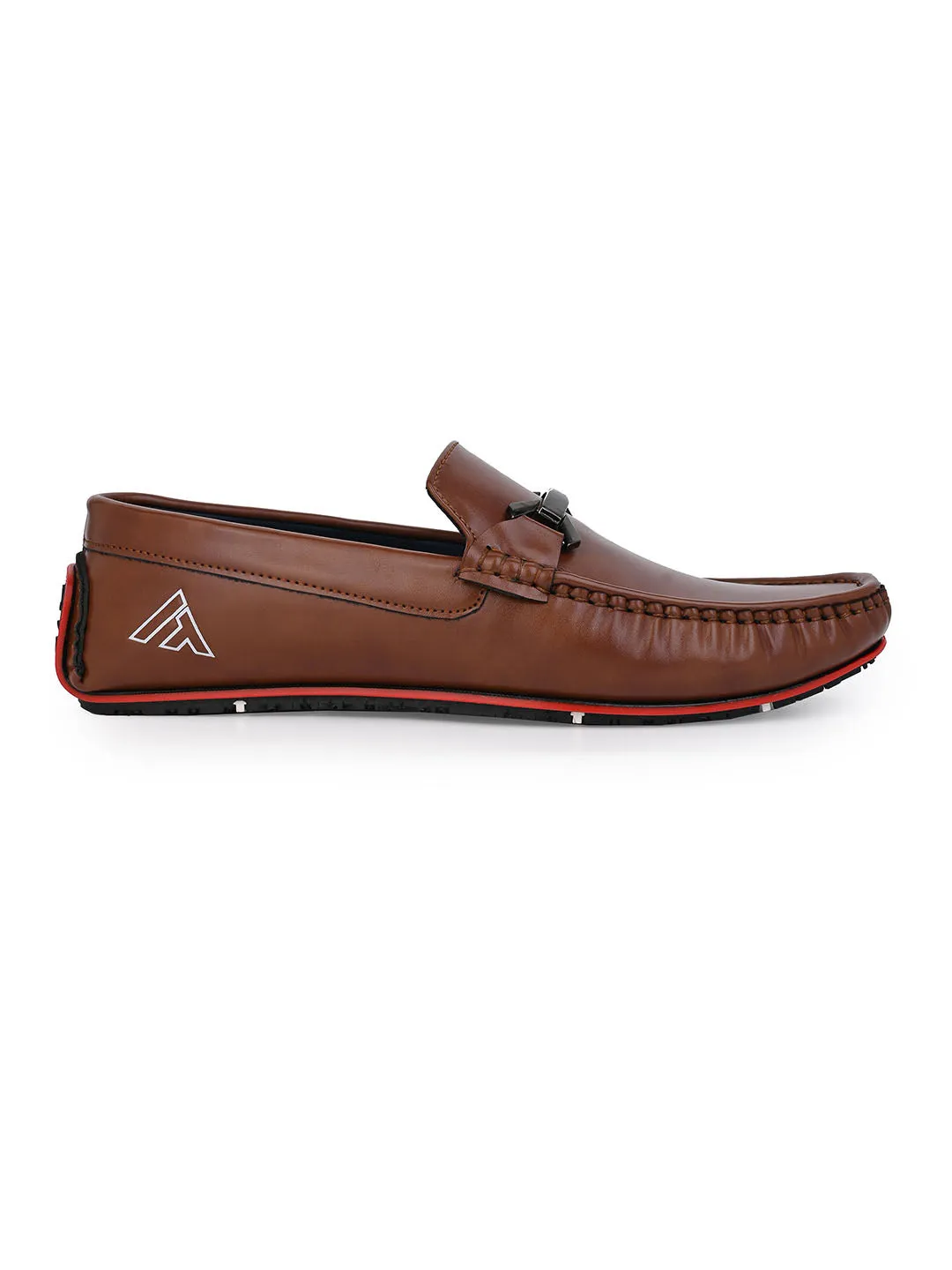 Alberto Torresi Men's Brown Loafers Stylish Synthetic Slip-On Shoes