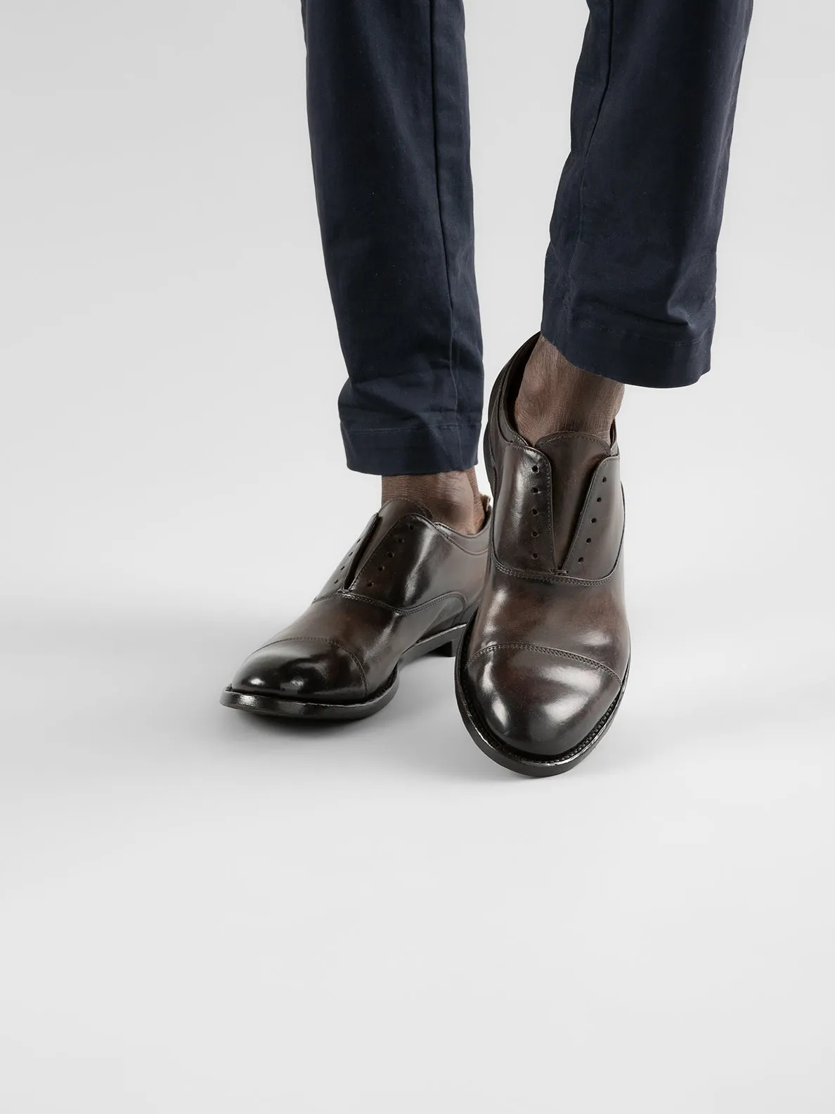 ANATOMIA 08 - Brown Leather Oxford Shoes