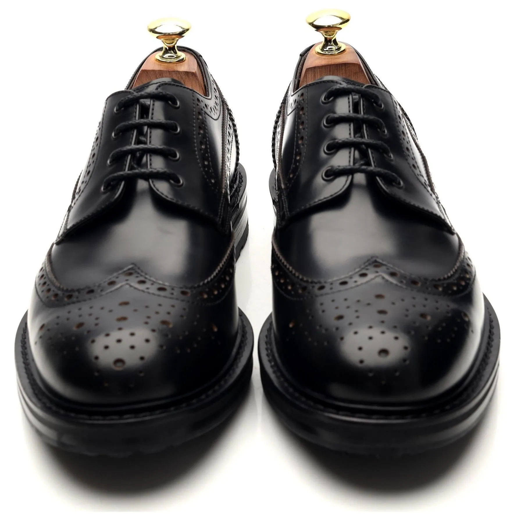 Black Leather Derby Brogues UK 7 EU 41