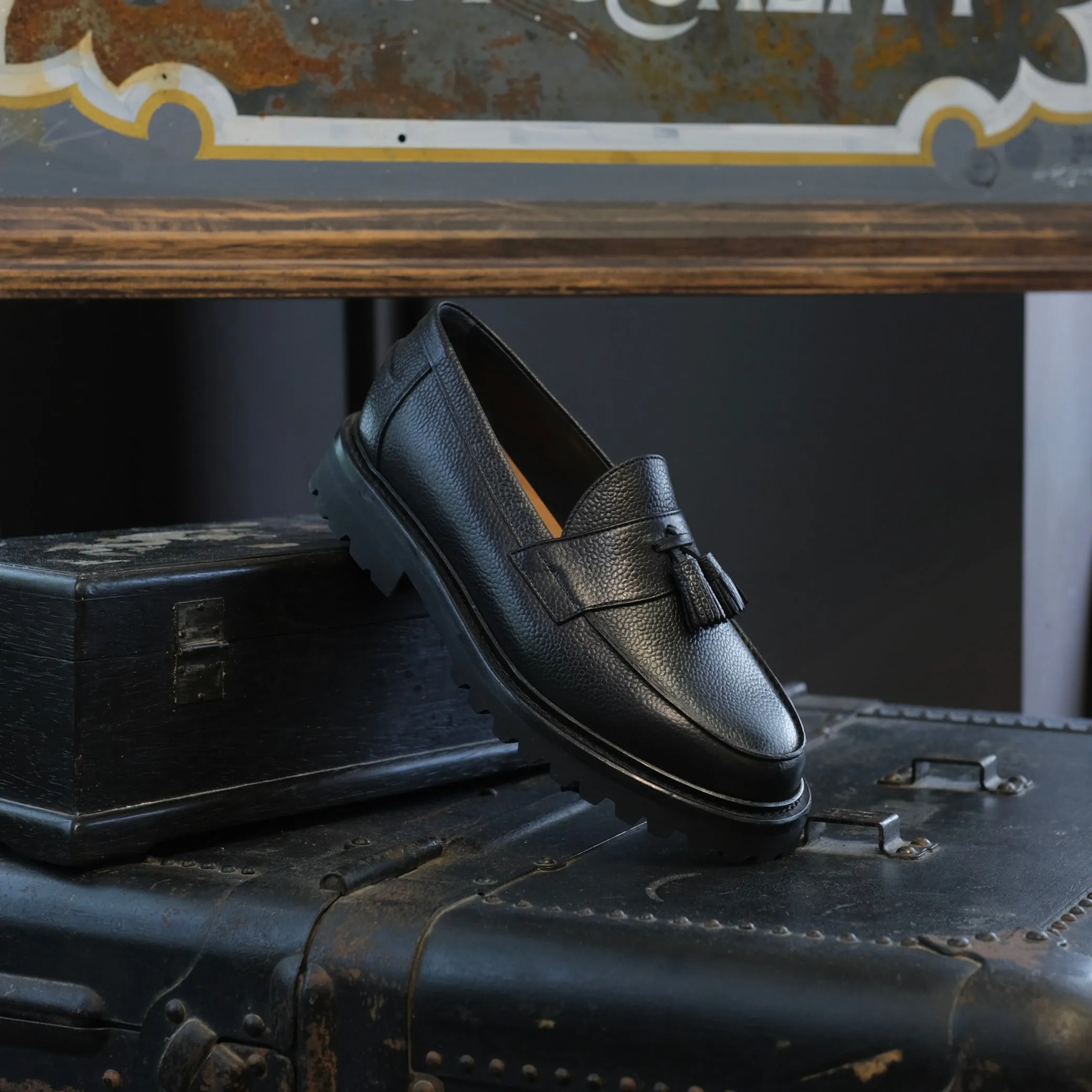 Blackstock & Weber Clasico Tassel Loafer Vibram 1757 (Onyx)