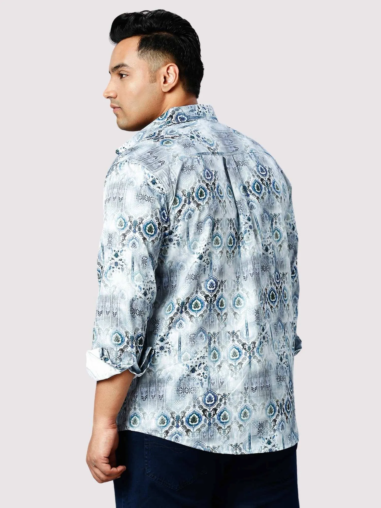 Blue Bell Digital Printed Full Sleeve Shirt Men's Plus Size