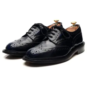 'Bourton' Navy Blue Leather Derby Brogues UK 6.5