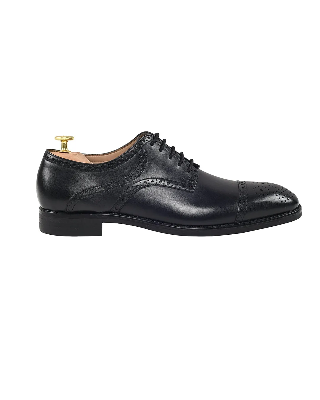 Brogue Captoe Oxfords Black