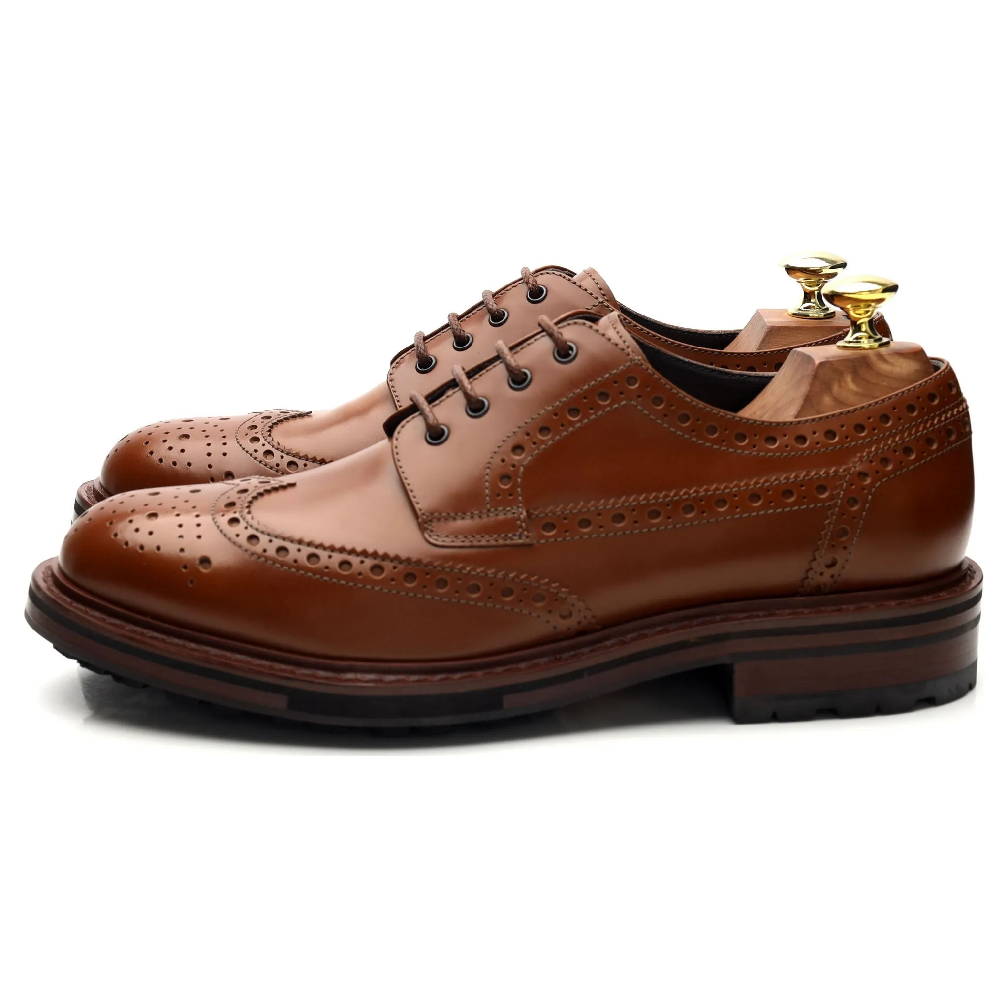 Brown Leather Derby Brogues UK 7 EU 41