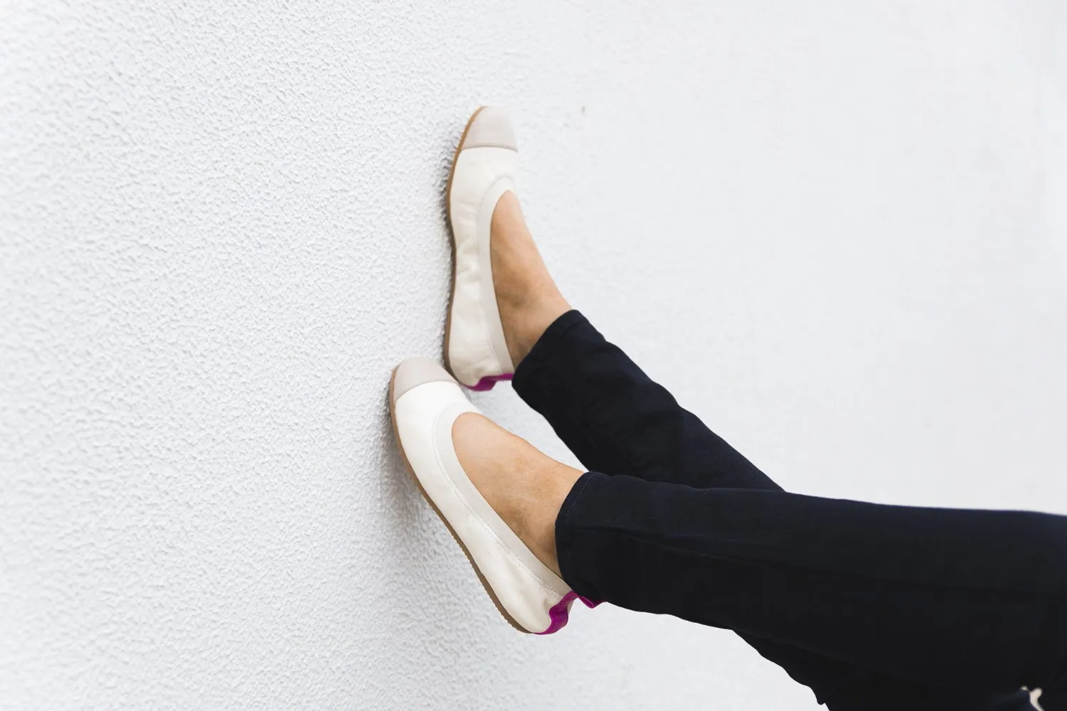 Florenza - Beige, Nude and Fuchsia Ballet Flat