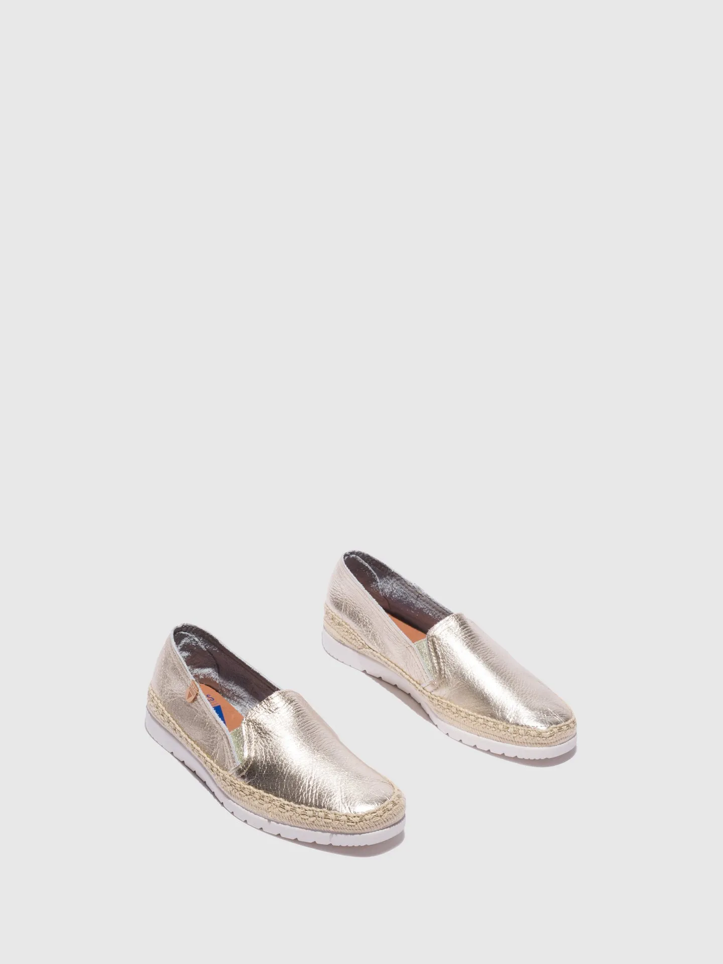 Gold Loafers Shoes