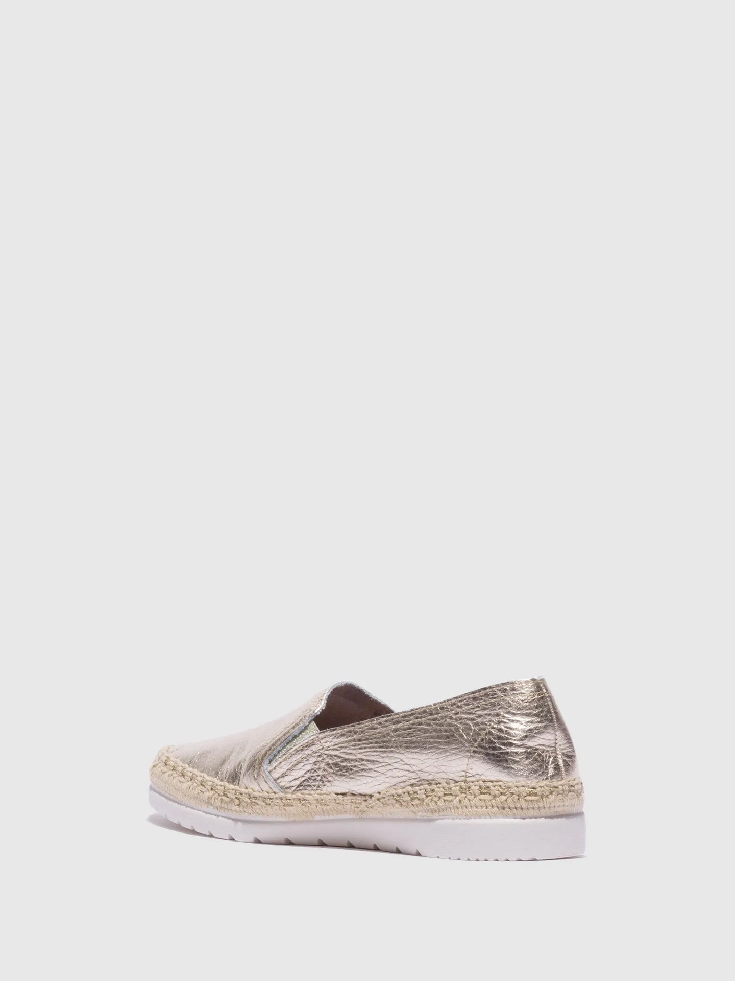 Gold Loafers Shoes