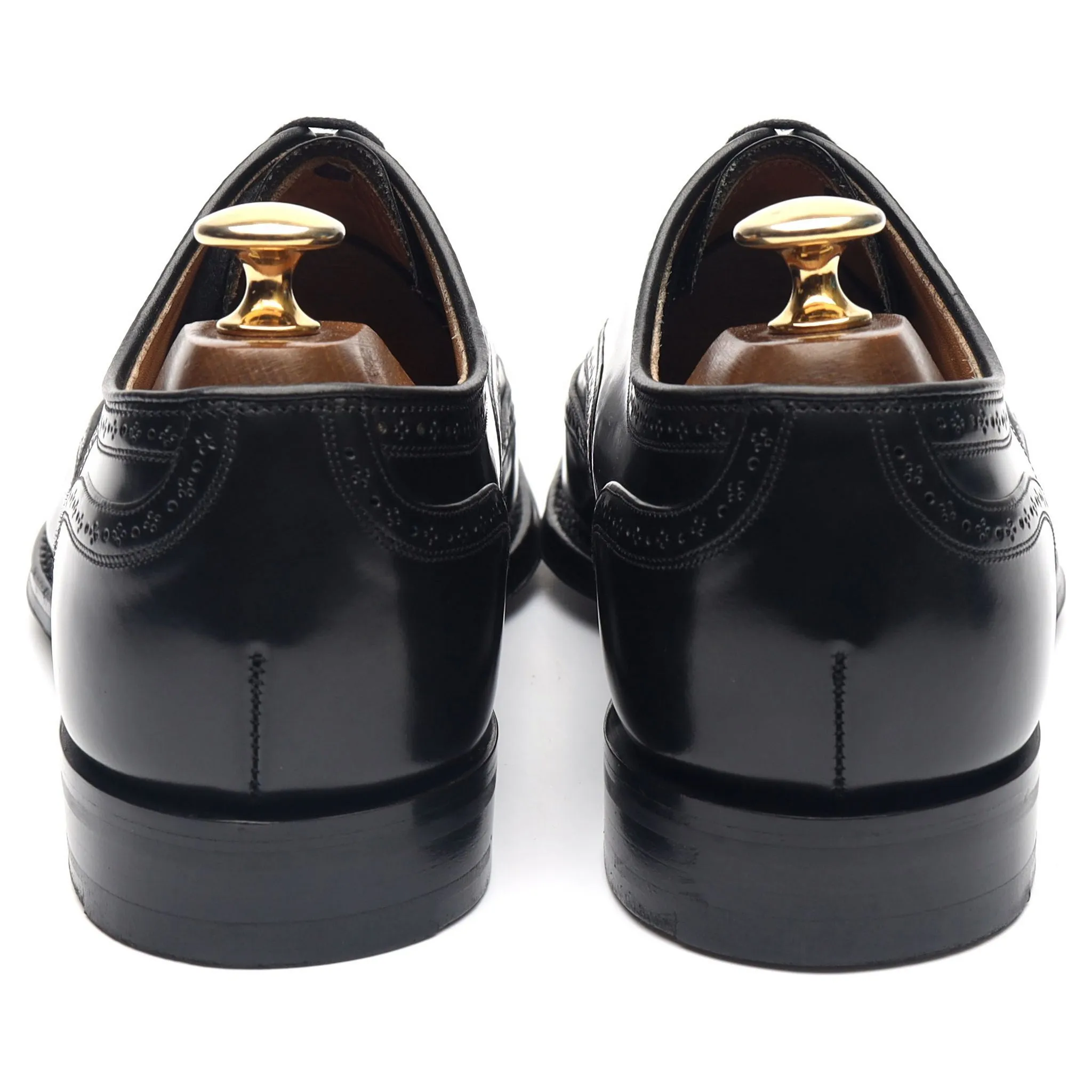 'Gunthorpe' Black Leather Oxford Brogues UK 6 F