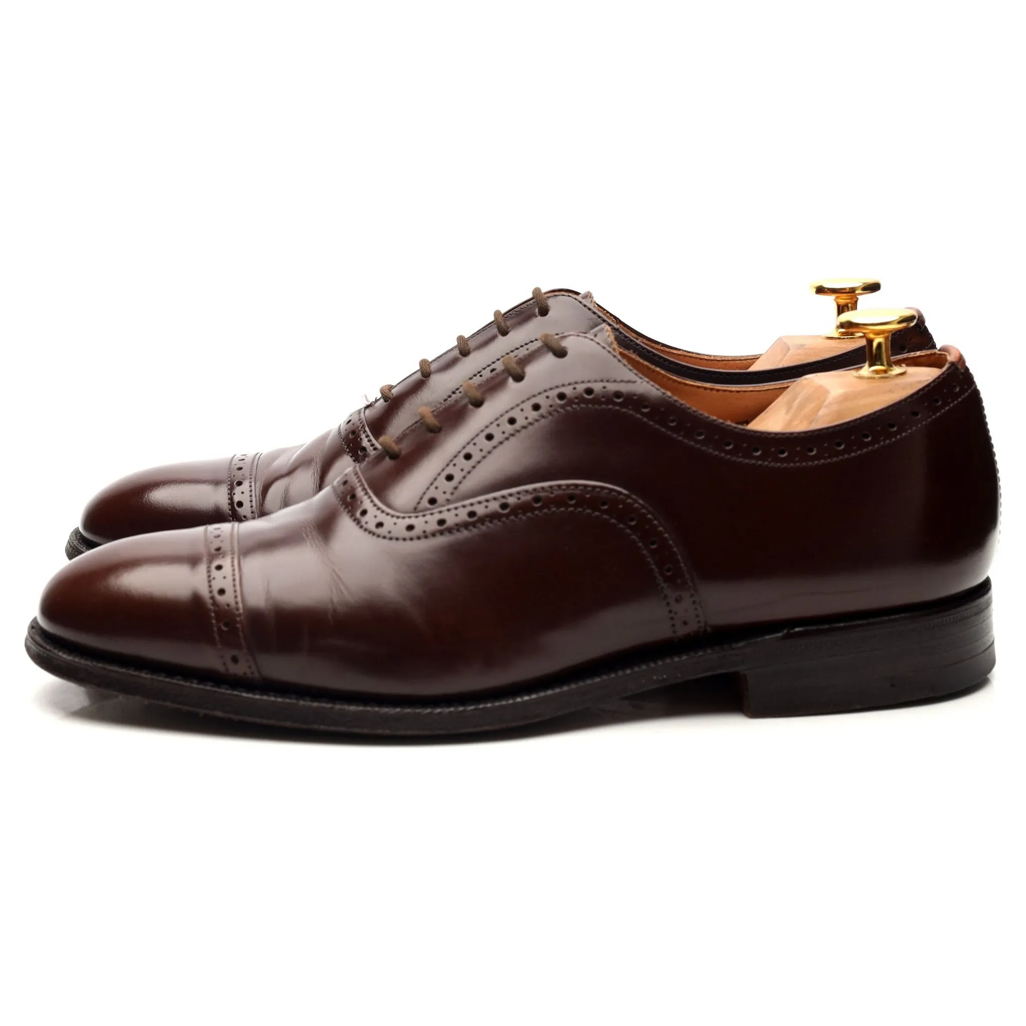 'Legate' Dark Brown Leather Oxford UK 6 F