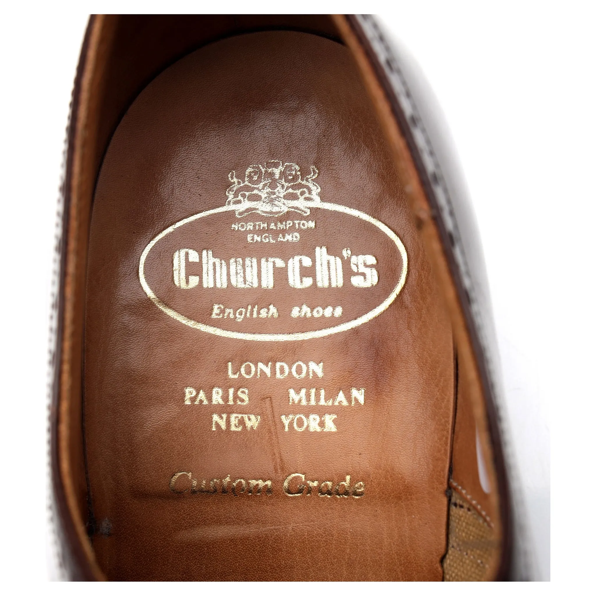 'Legate' Dark Brown Leather Oxford UK 6 F