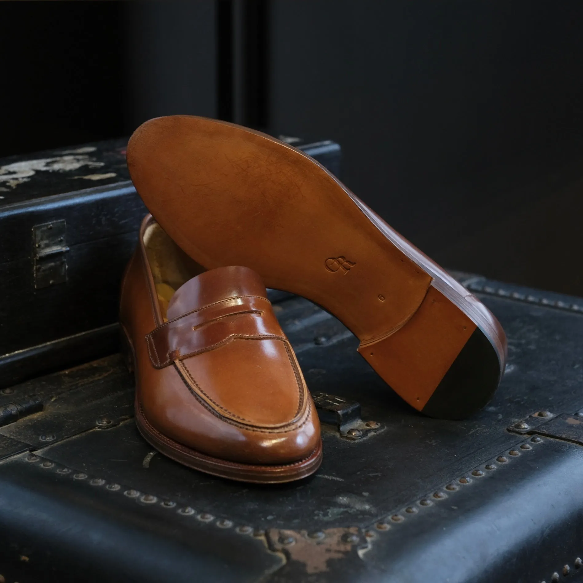 Oriental Shoemaker Shell Cordovan Albers Penny Loafer (LH Exclusive)