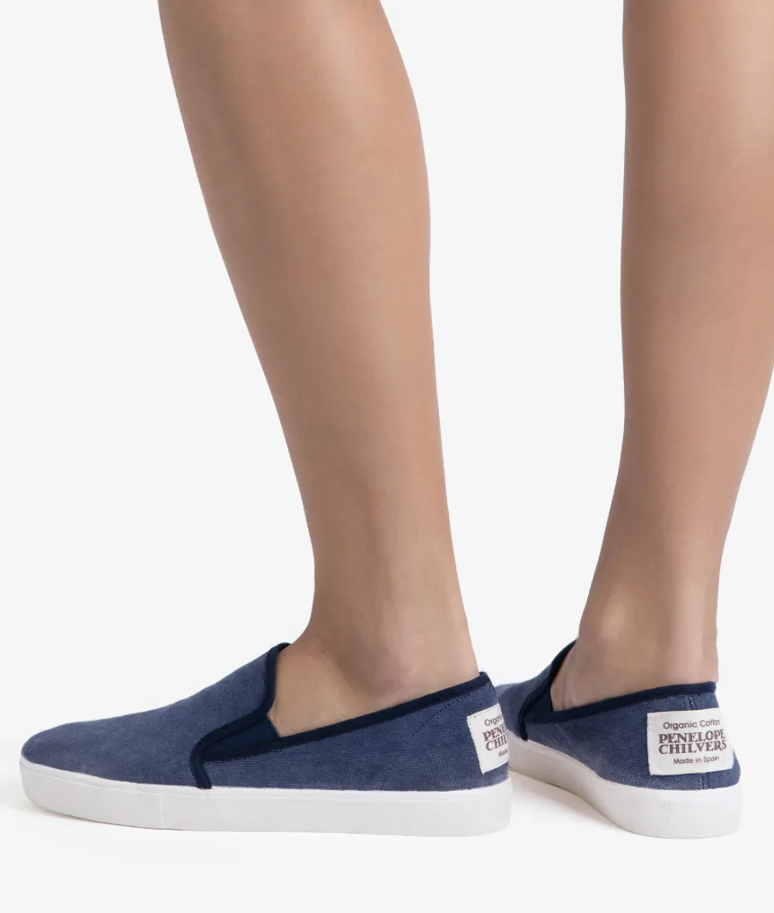 Penelope Chilvers Navy Heaven Cotton Plimsoll