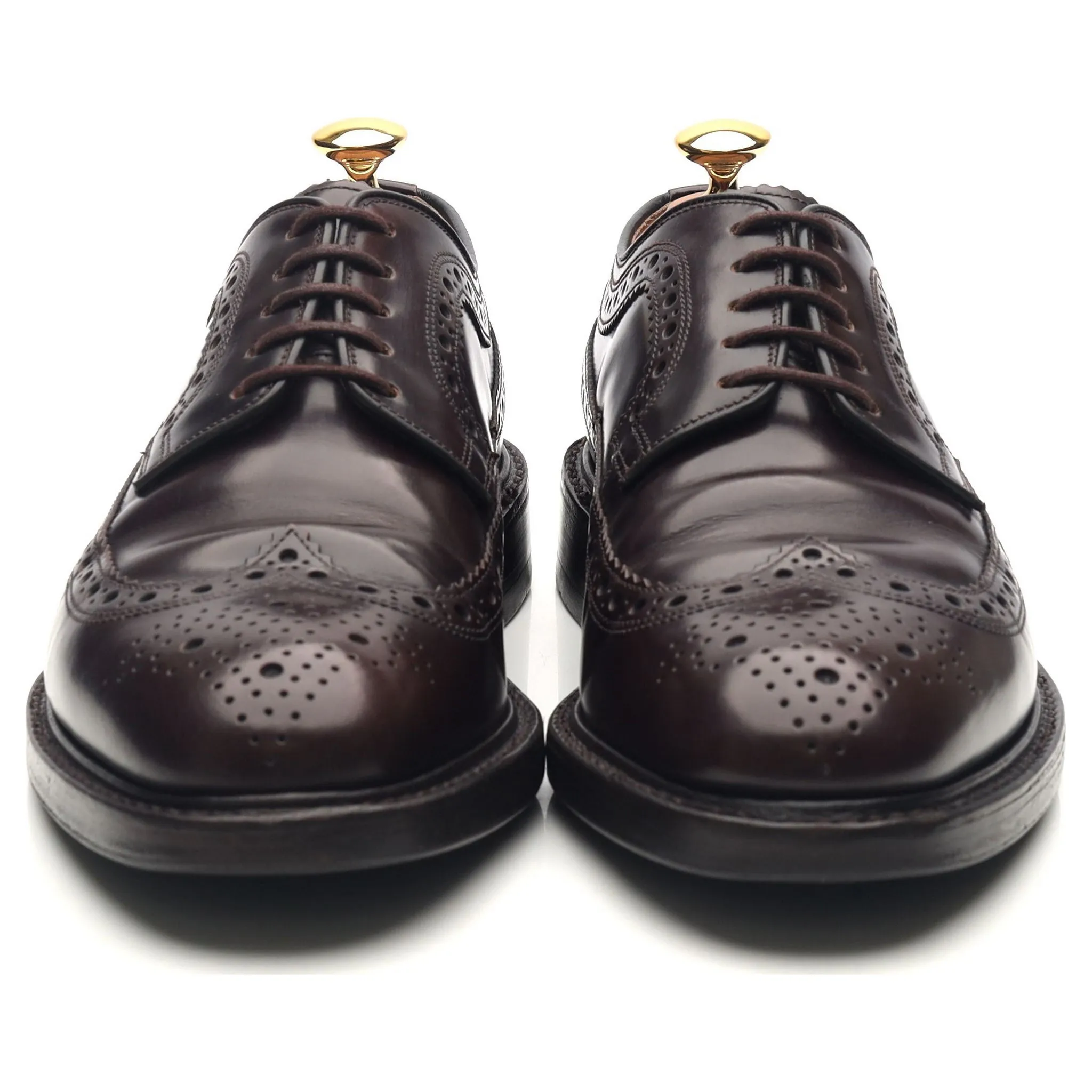 'Royal Brogue' Burgundy Leather Derby Brogues UK 6 F