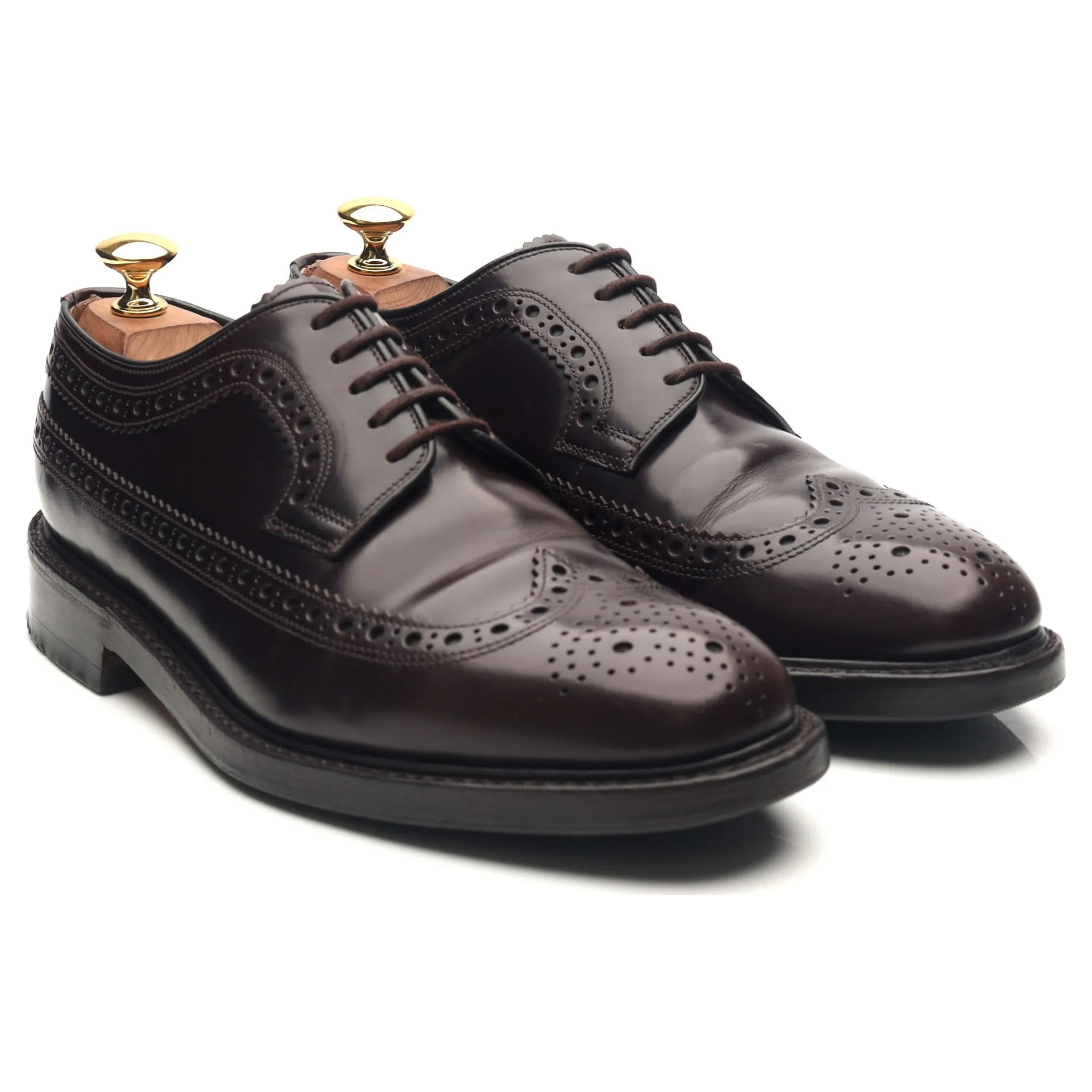 'Royal Brogue' Burgundy Leather Derby Brogues UK 6 F