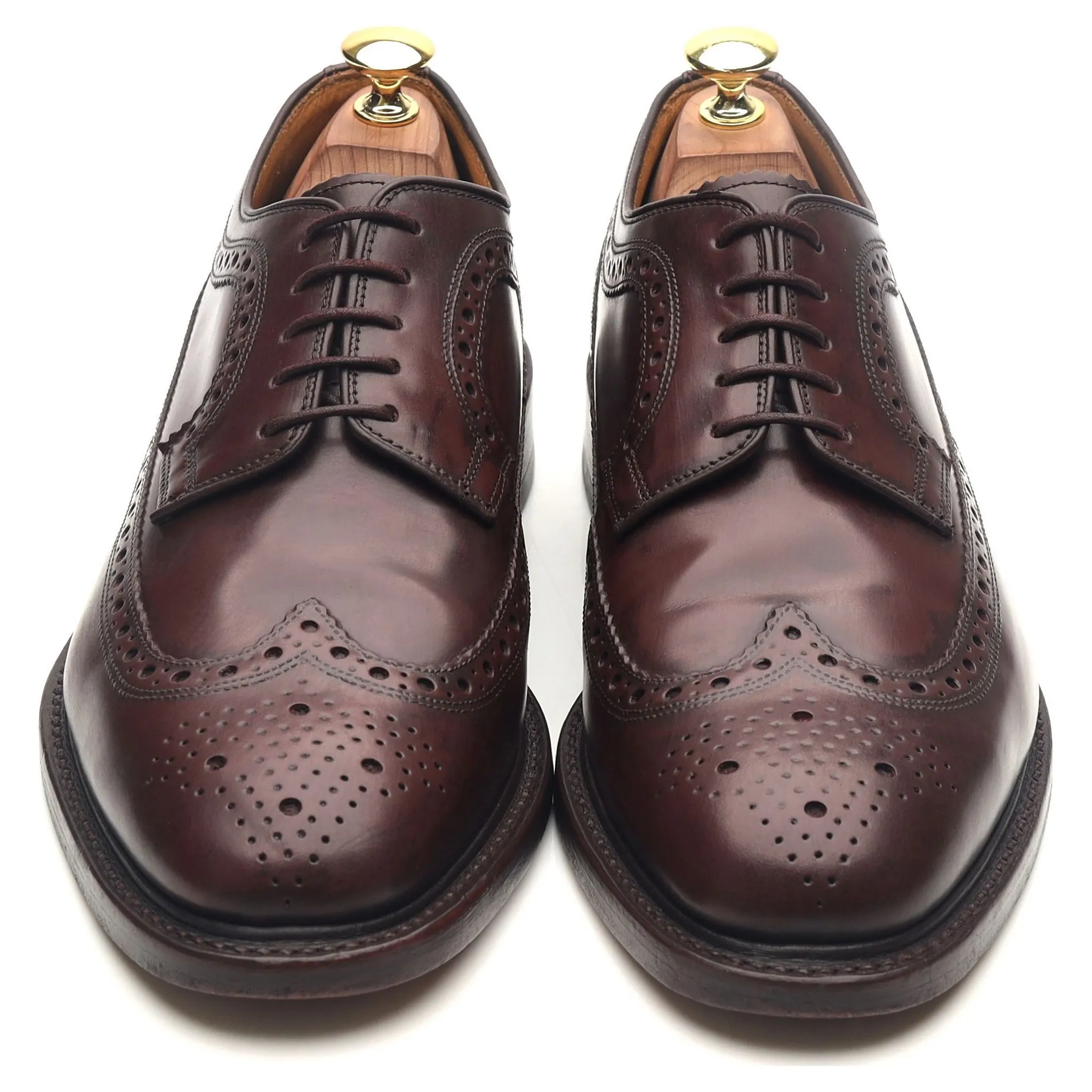 'Royal Brogue' Burgundy Leather Derby Brogues UK 8 F