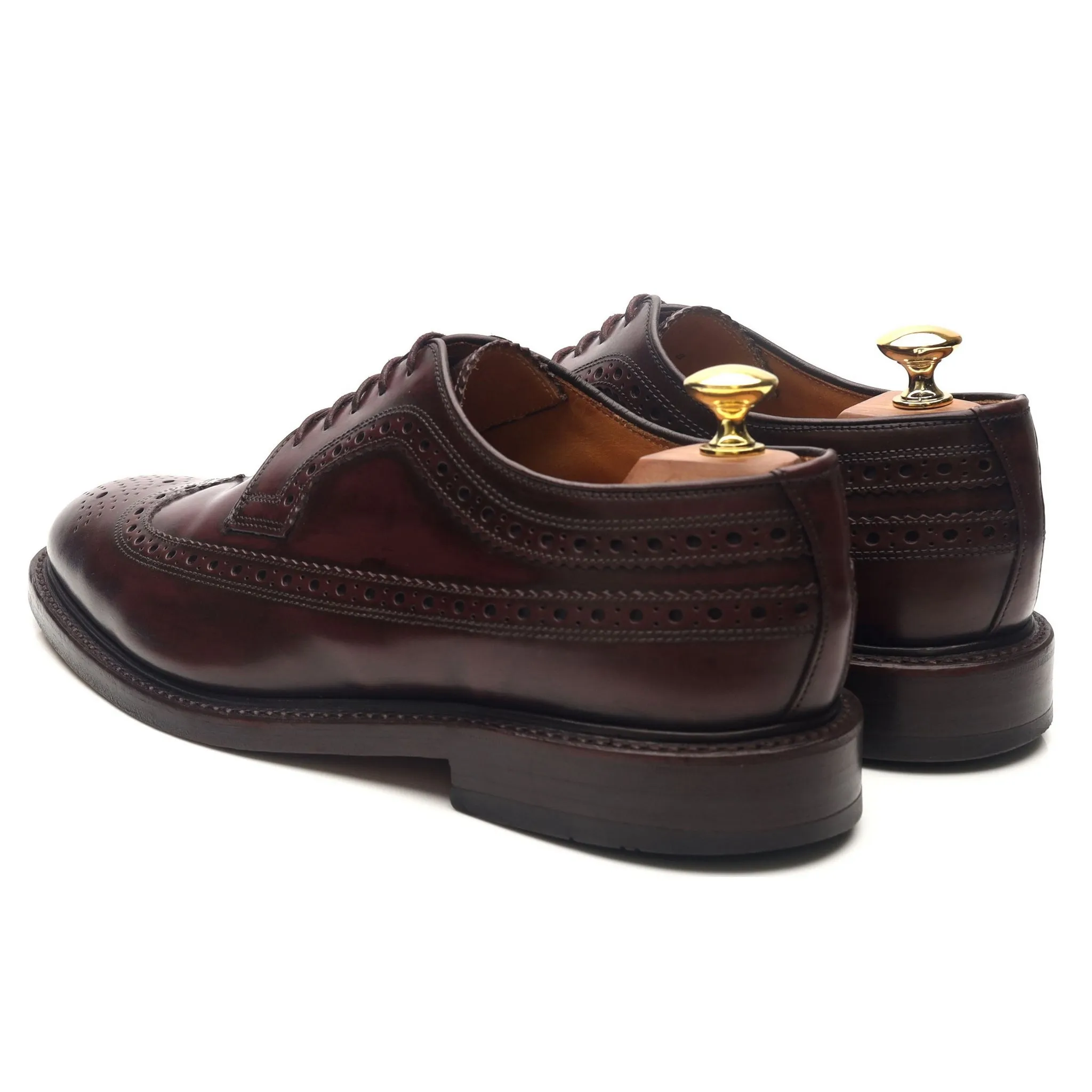 'Royal Brogue' Burgundy Leather Derby Brogues UK 8 F