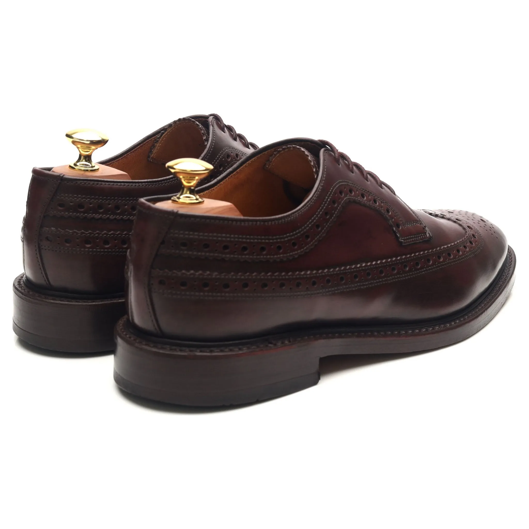 'Royal Brogue' Burgundy Leather Derby Brogues UK 8 F