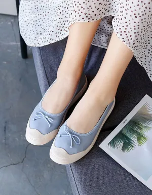 Spring Soft Leather Comfortable Flat Nurse Shoes