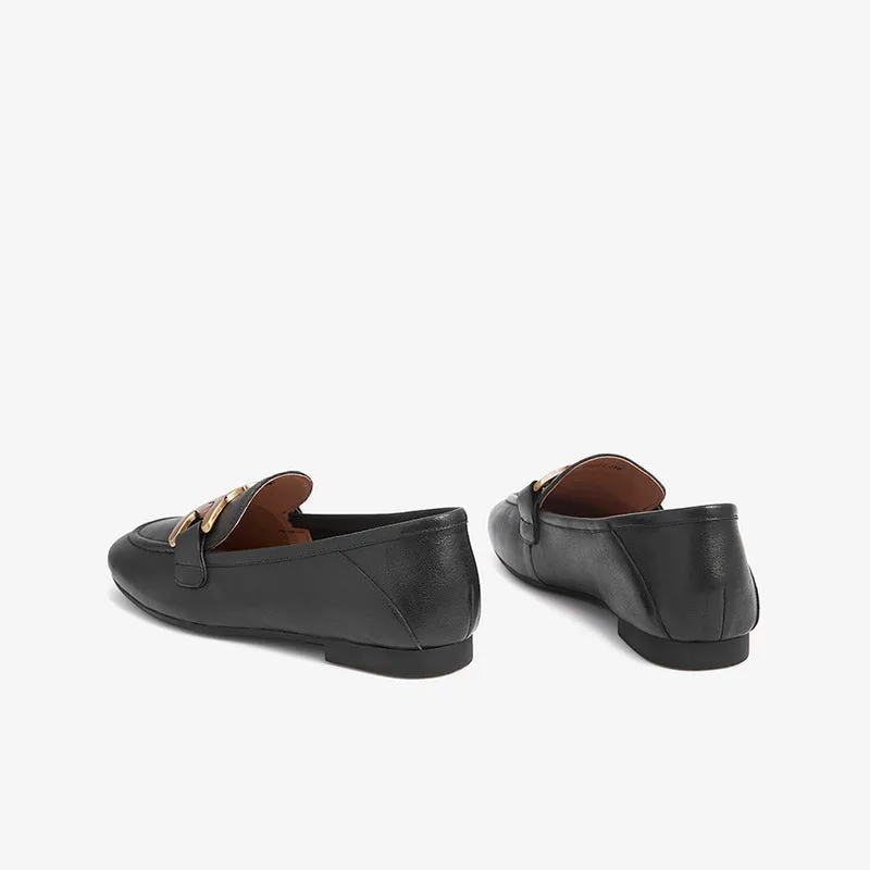 Stylish Low-Heeled Comfort Loafers