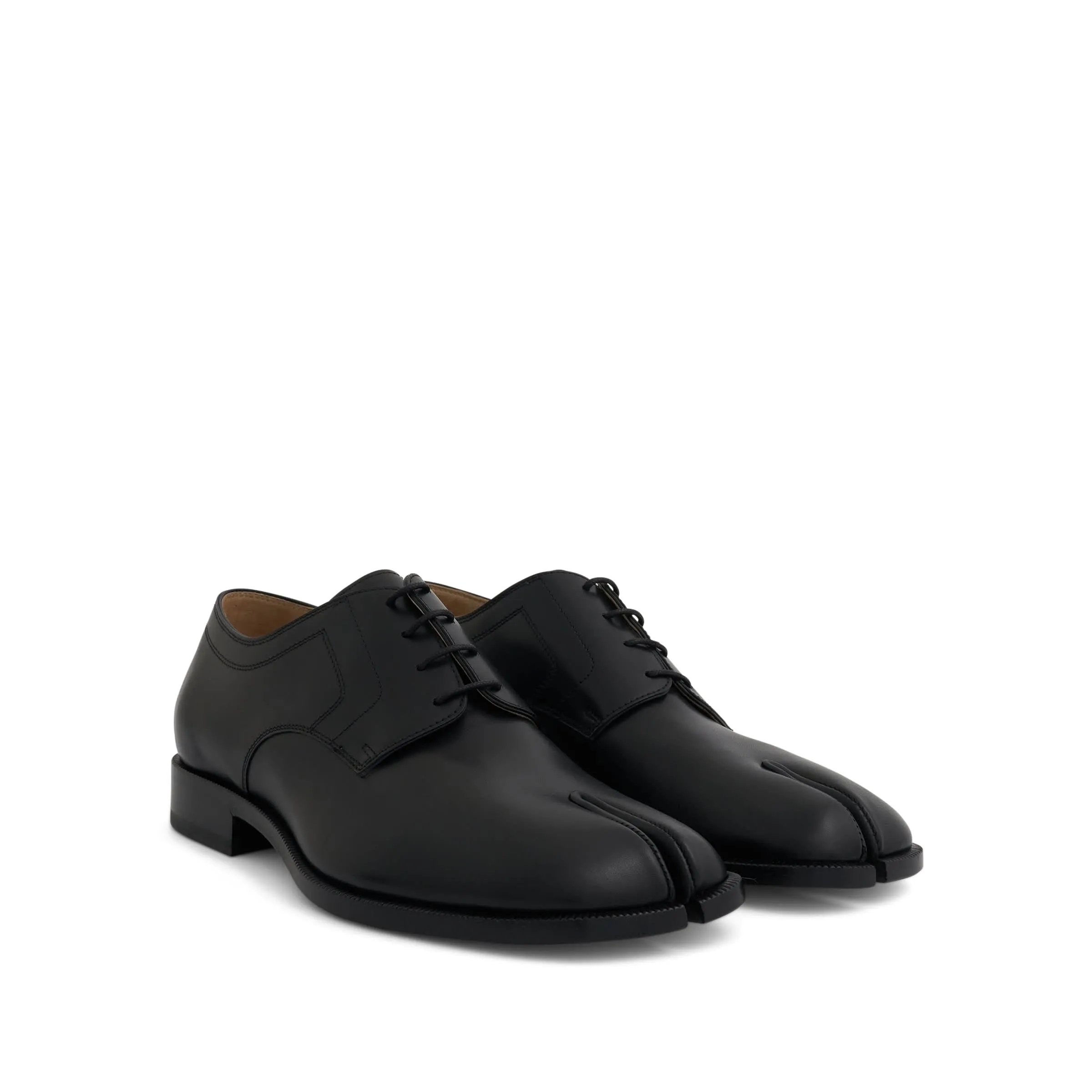 Tabi Lace-Ups Derbies Shoes in Black