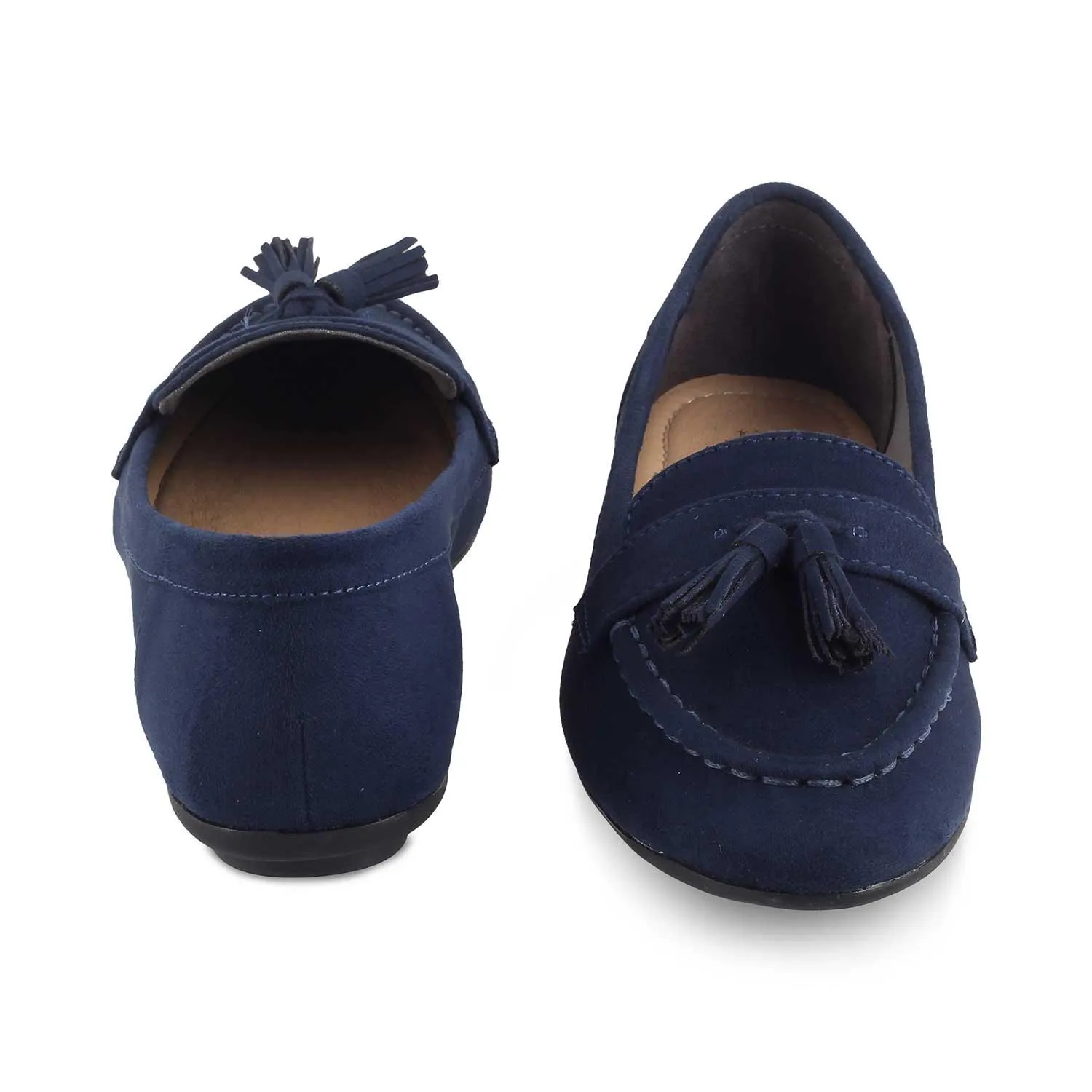 The Bonum Blue Women's Dress Tassel Loafers Tresmode