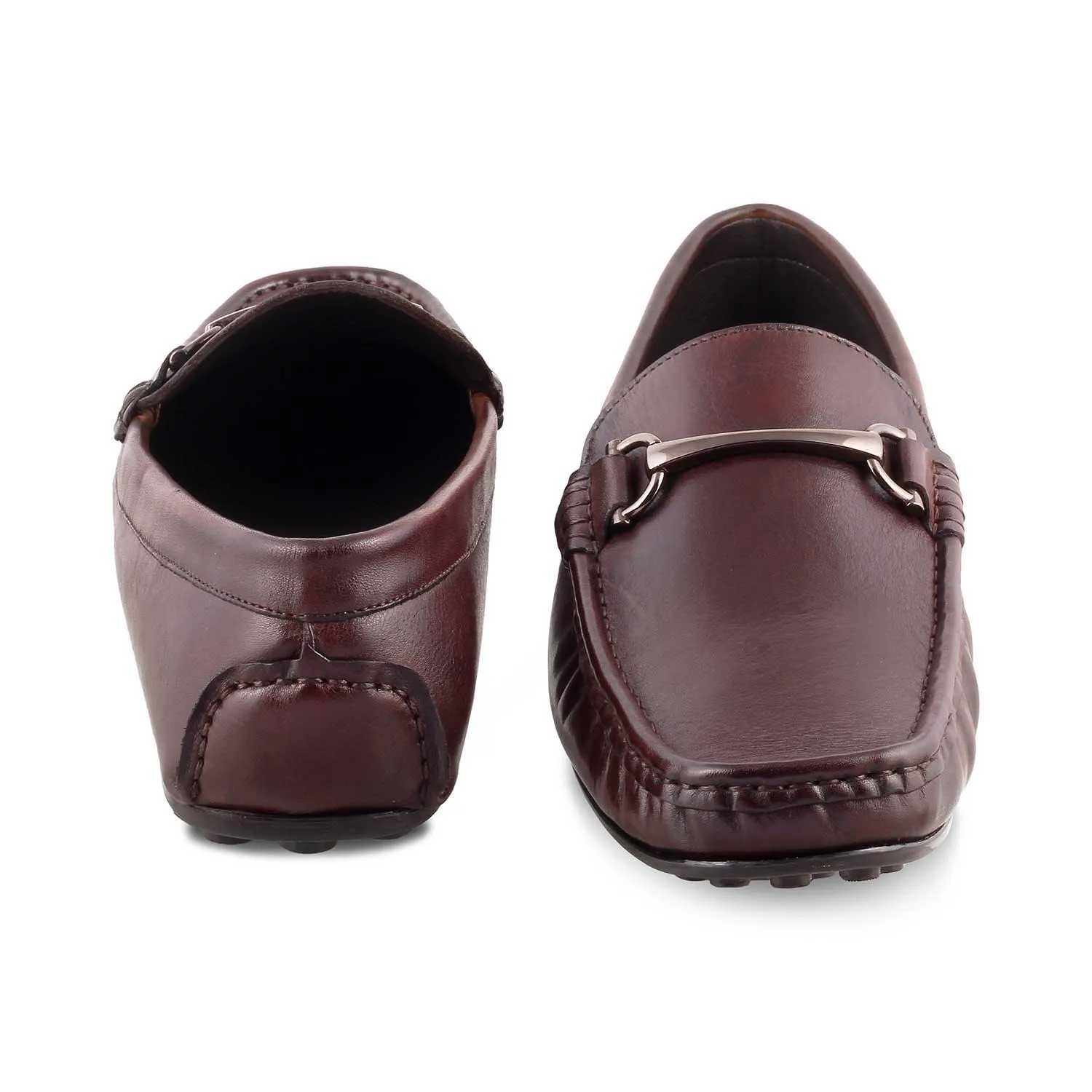 The Cecomf Brown Men's Leather Driving Loafers Tresmode