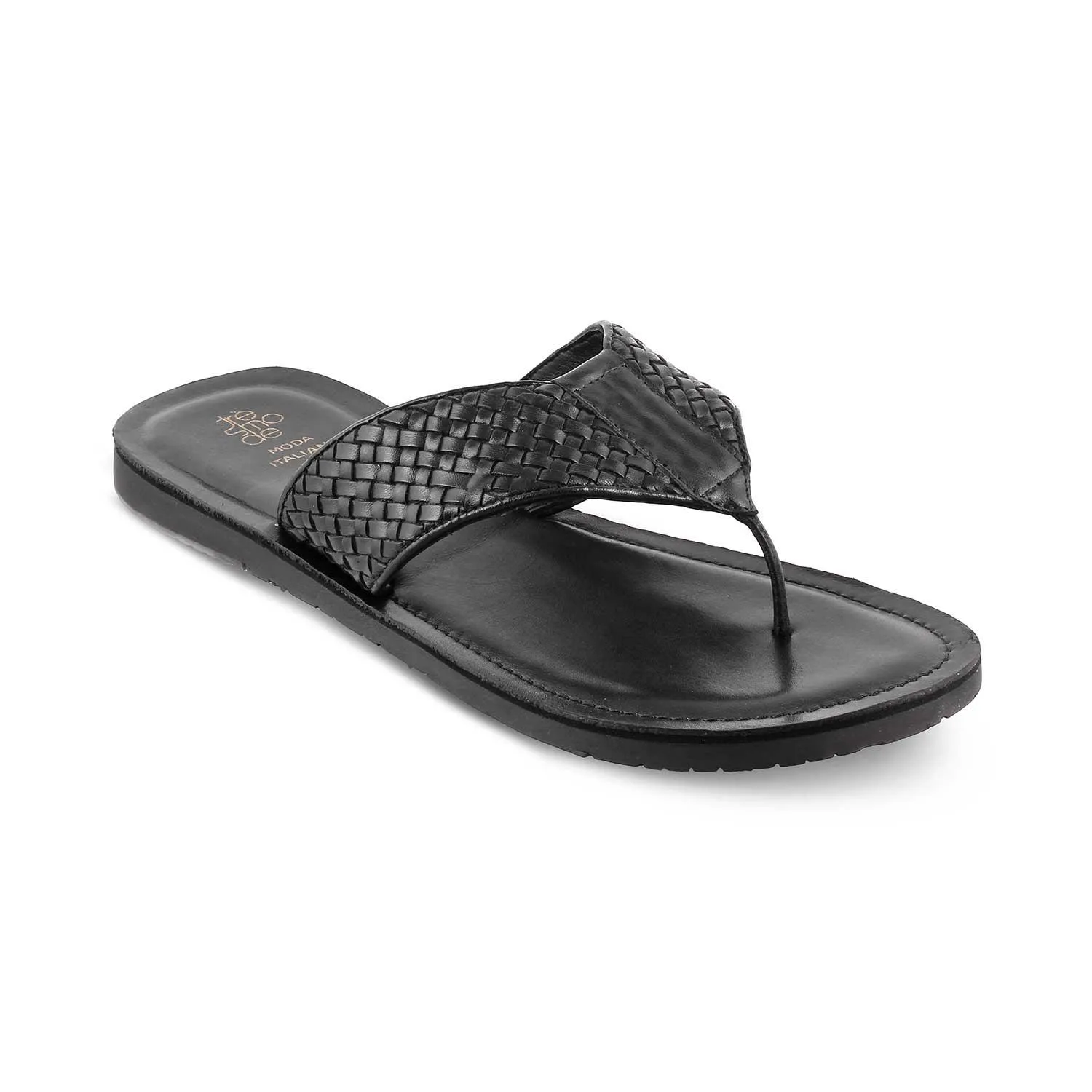 The Cros Black Men's Flats Tresmode