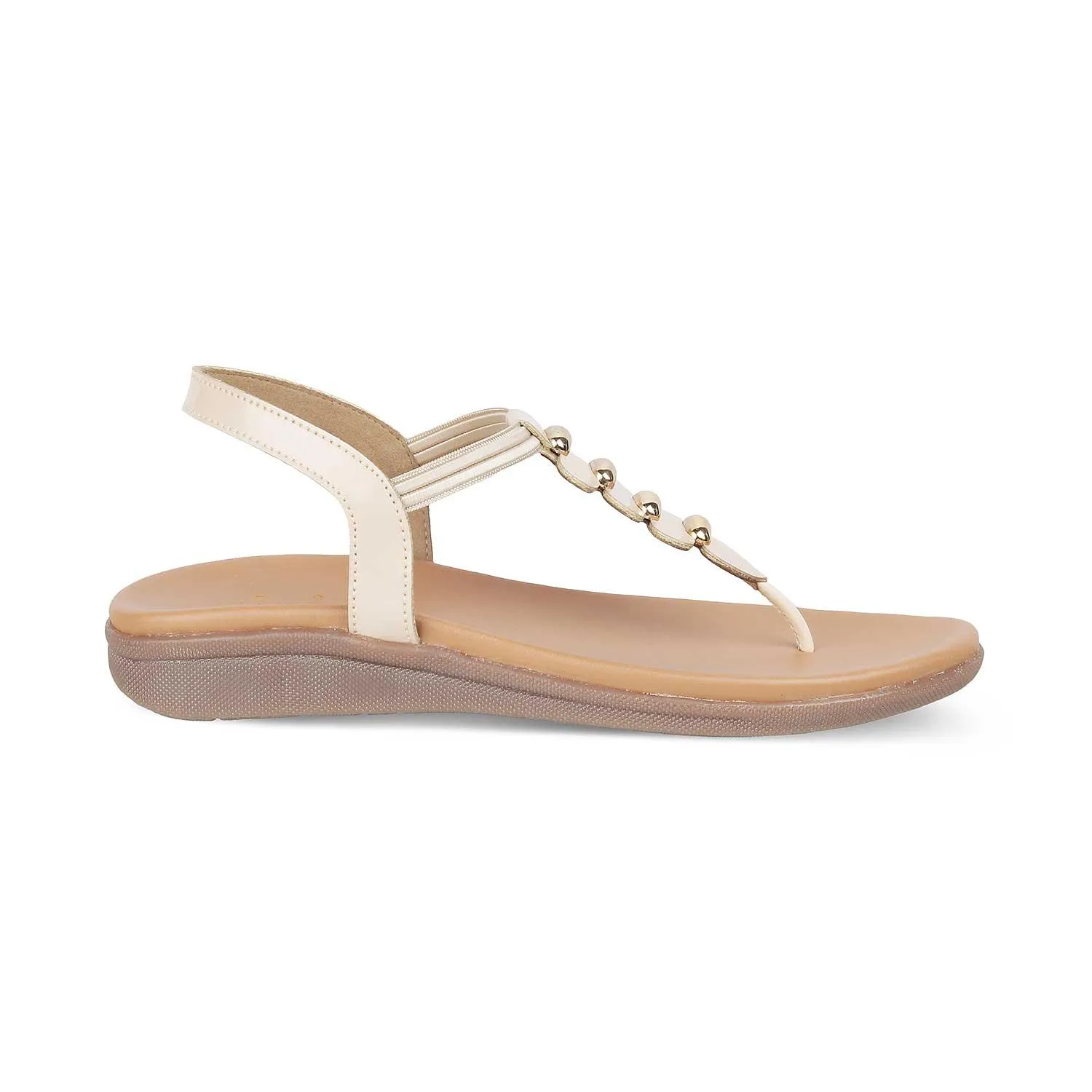 The Velencia Beige Women's Casual Flats Tresmode