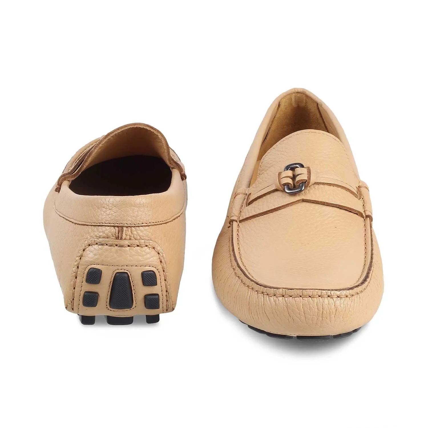 The Yacht Tan Men's Handcrafted Leather Driving Loafers Tresmode