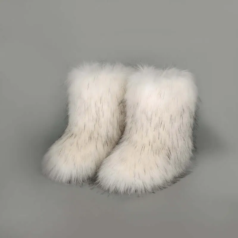 Thermal Fuzzy Platform Boots