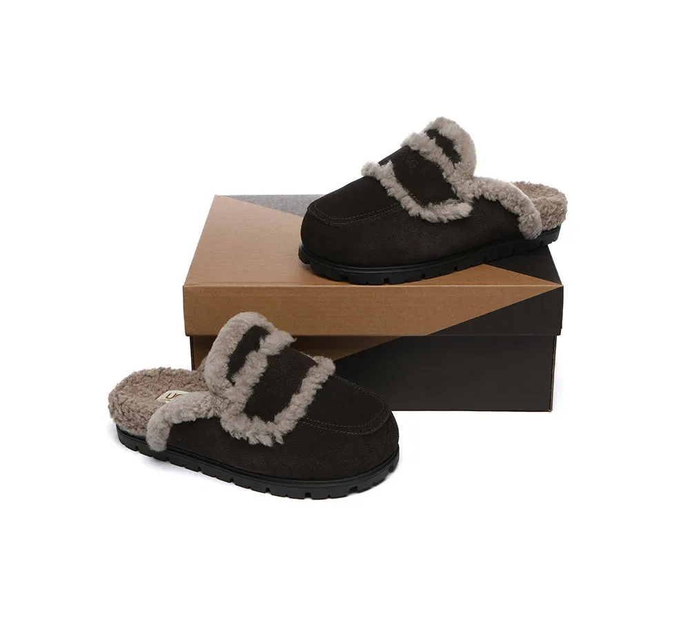 Ugg Slippers Sheepskin Wool Shearling Lined Remi