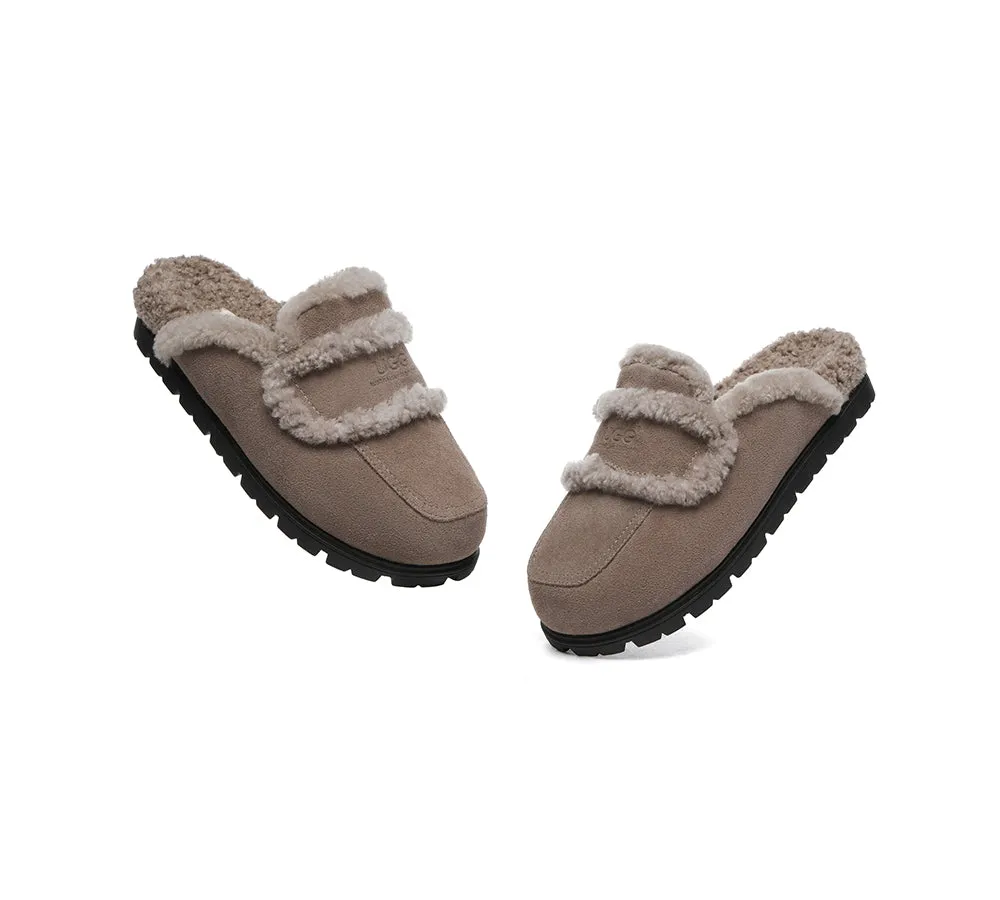 Ugg Slippers Sheepskin Wool Shearling Lined Remi