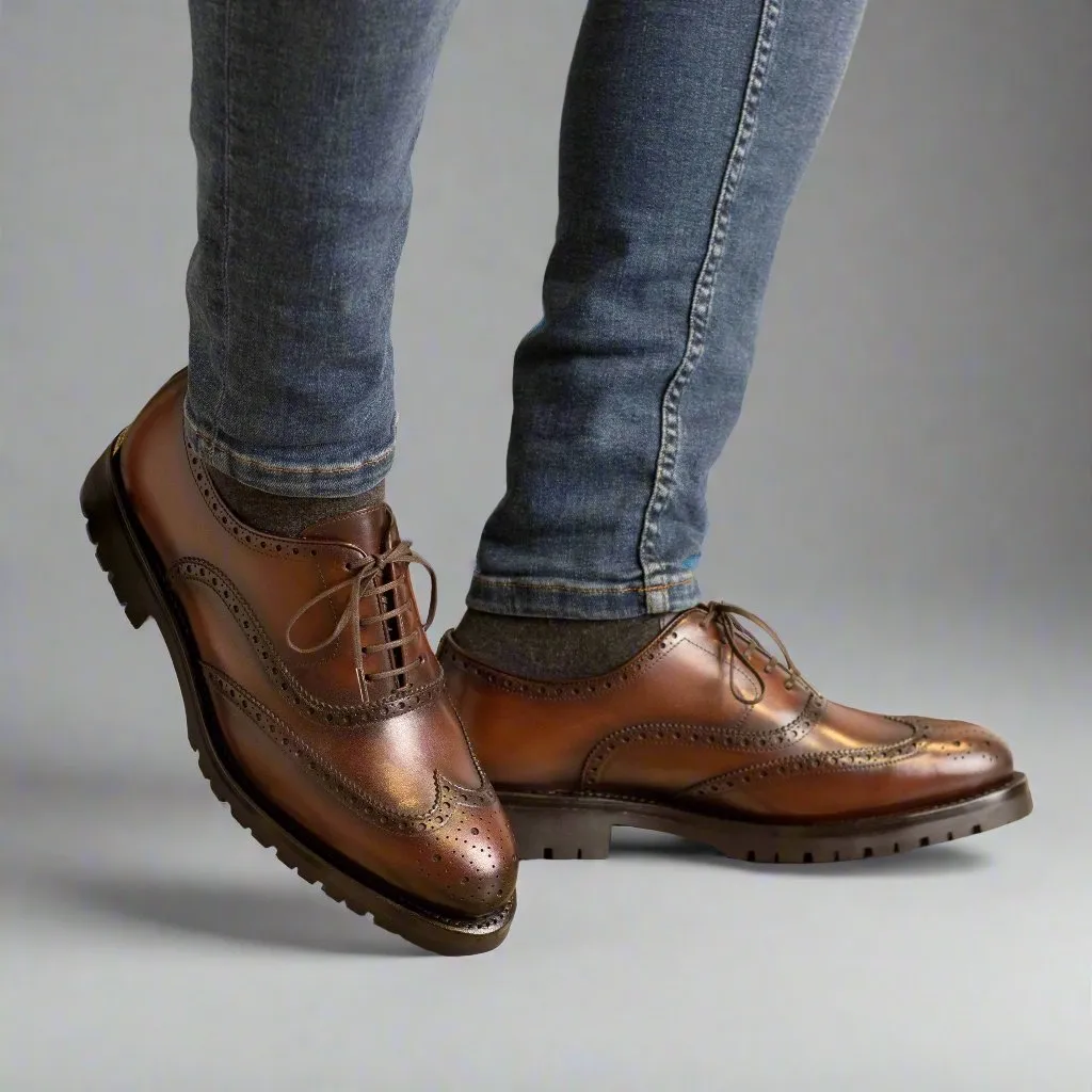 WINGTIPS MID BROWN (TRADITIONAL-Z1)