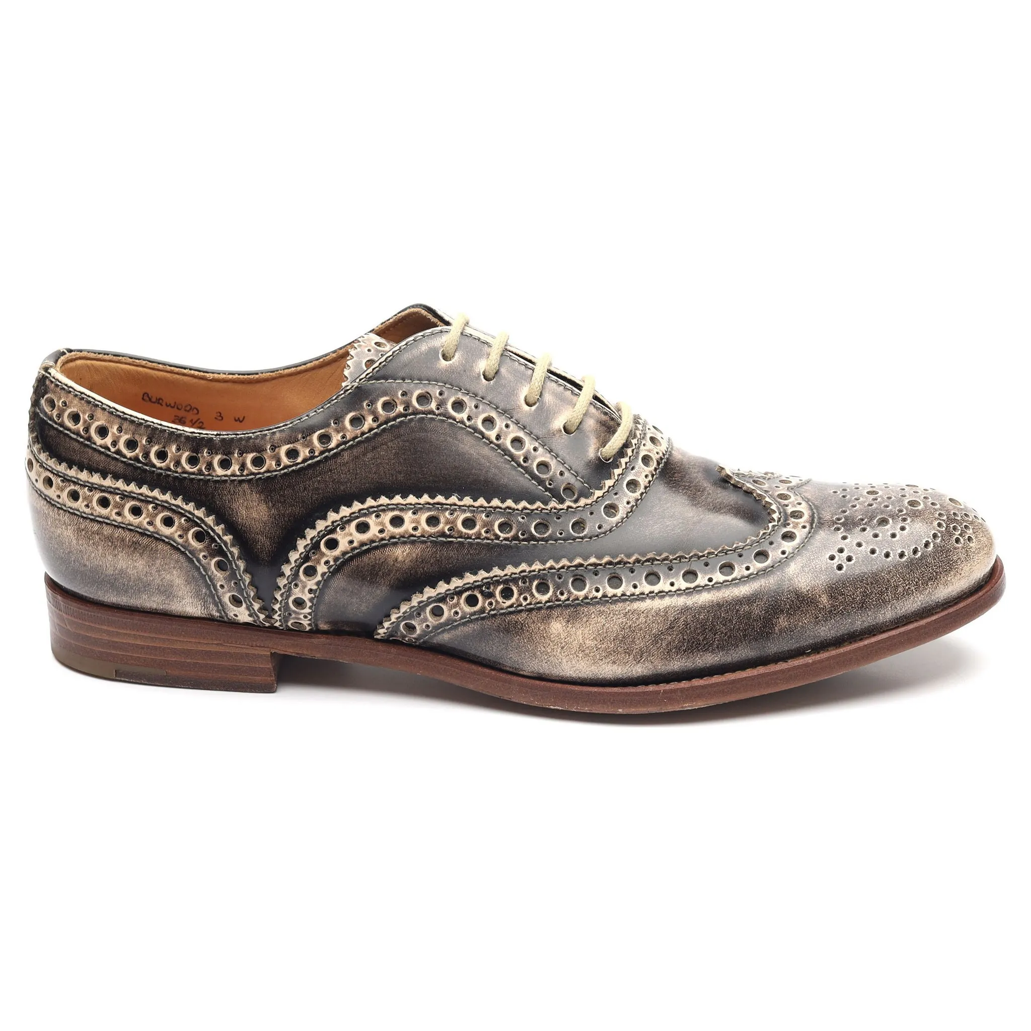 Women's 'Burwood WG' Gold Leather Brogues UK 3.5 EU 36.5