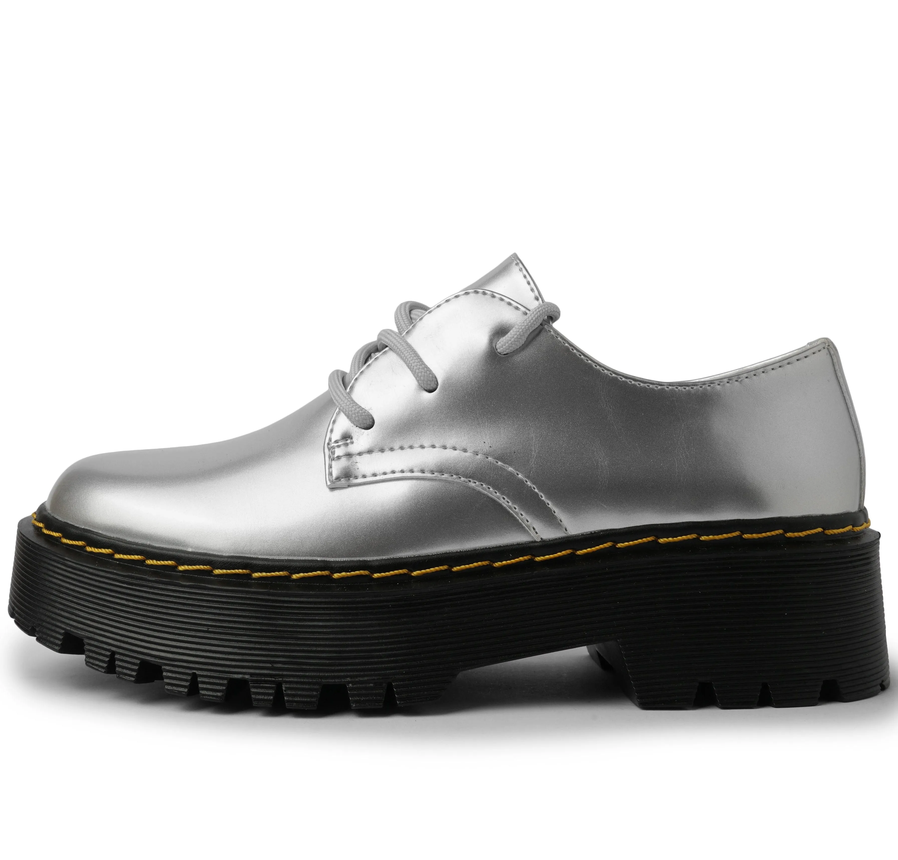 Womens Platform Oxfords Lace Up Chunky Shoes