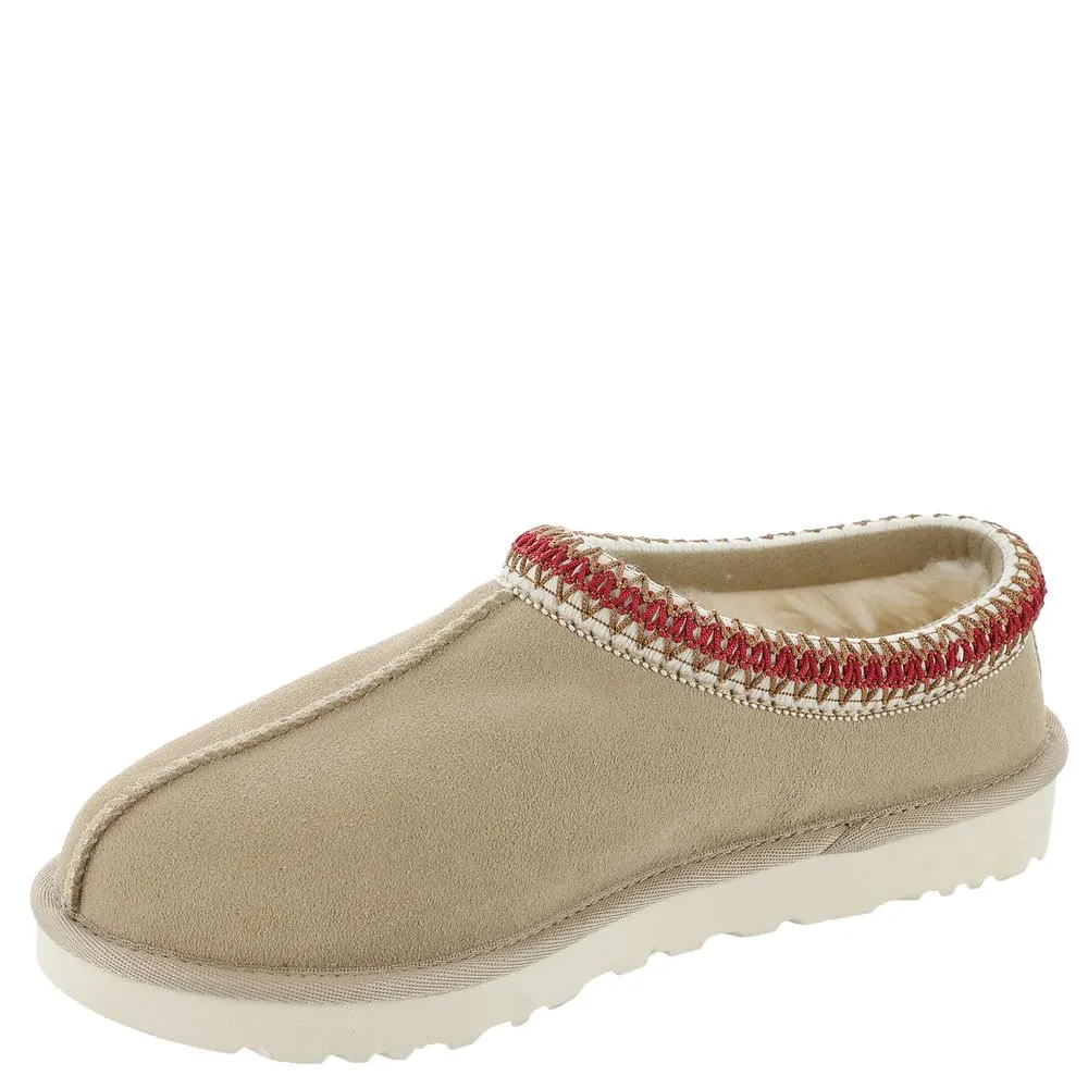 Women's Shoes UGG TASMAN Suede & Sheepskin Slippers 5955 SAND / DARK CHERRY